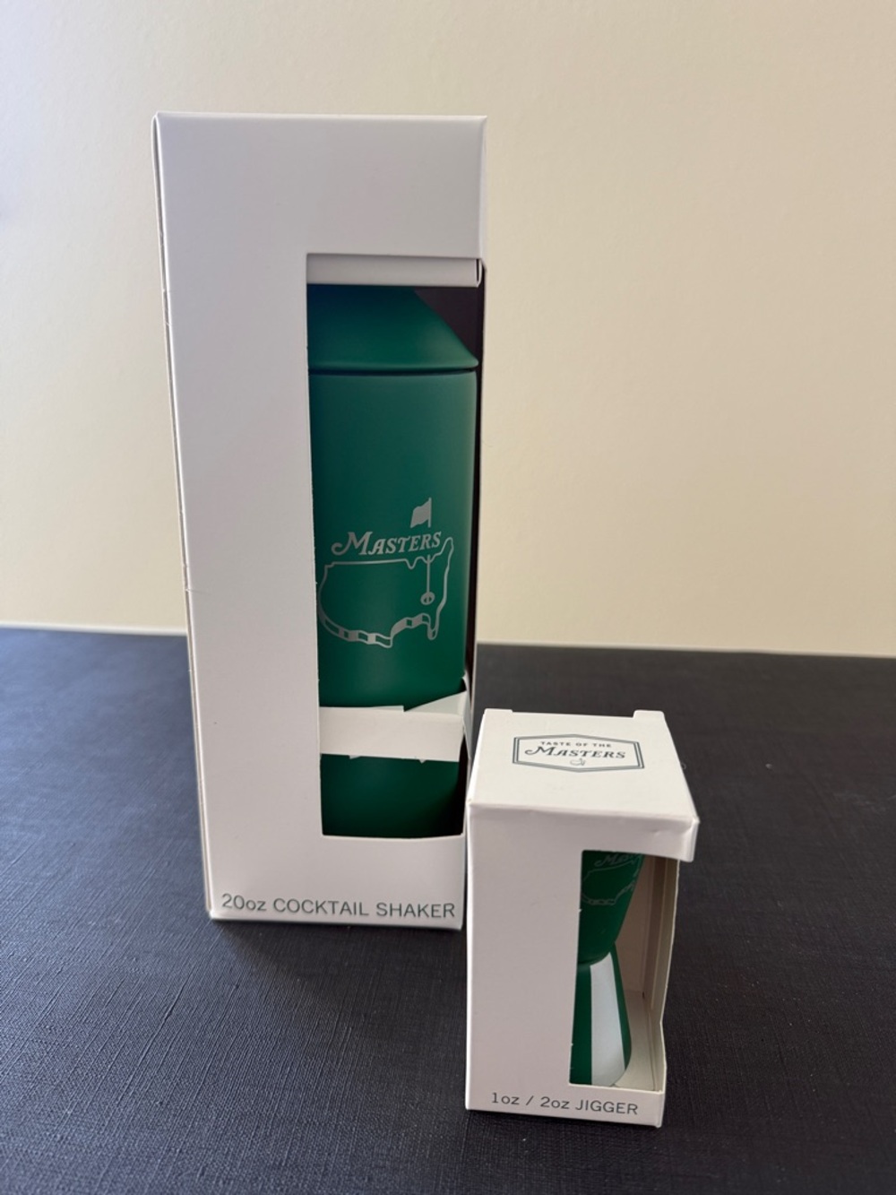 Masters Green Cocktail Shaker and Jigger Set